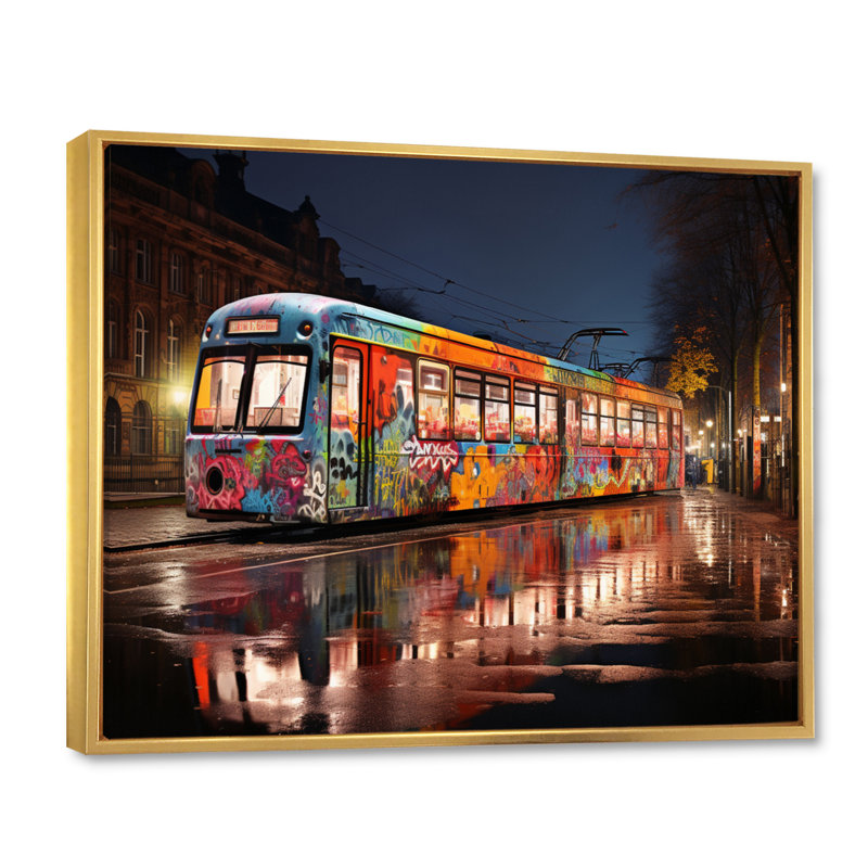 Allemagne, Allemagne, rue Berlin I - impression, 12" H x 20" W, Cadre flottant doré