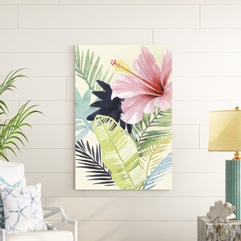 «Tropical Punch I», peinture sur toile, H 48 po x l 32 po