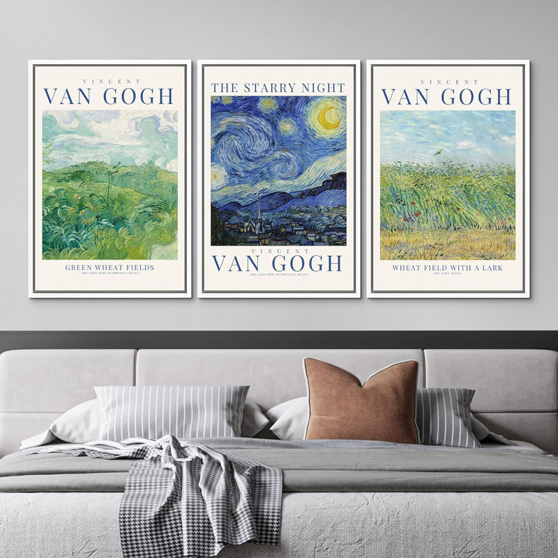 Classical Artwork Night, 3 pièces, H 36 po x l 24 po x P 1,5 po, Blanc