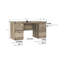 Coppola 61.4'' W Rectangle Executive Desk-1557068319