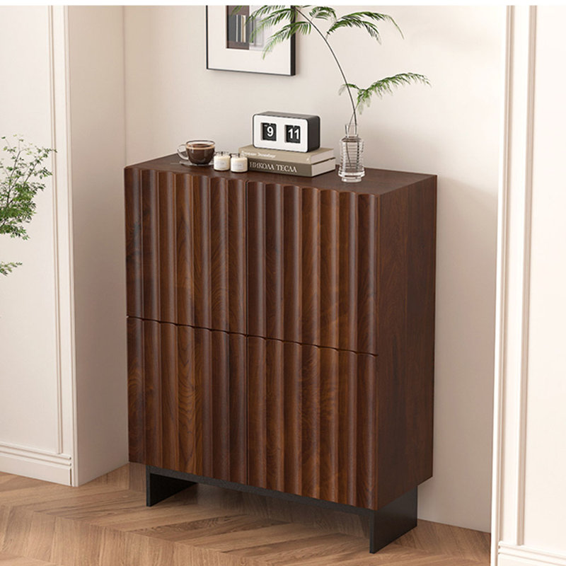 Solid wood display cabinet multi-functional locker, 47.24" H x 43.31" W x 16.54" D