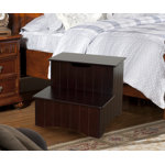 Sandro Wooden Stool for Adults and Kids with Storage for Bedroom, Kitchen Bathroom, Steps for High Beds