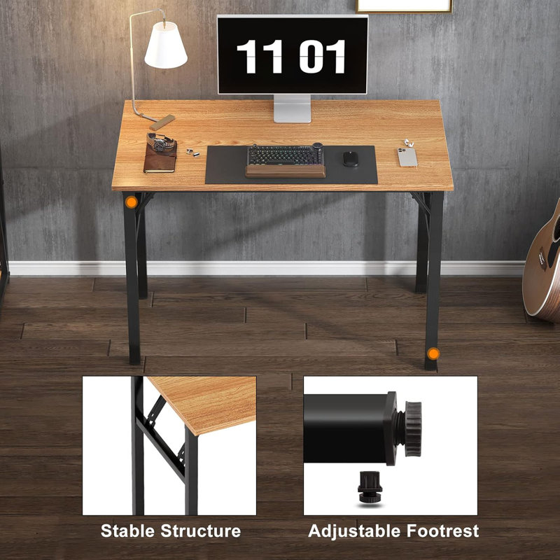 Space-Saving Folding Computer Desk For Small Apartments, Effortless Setup And Modern Style