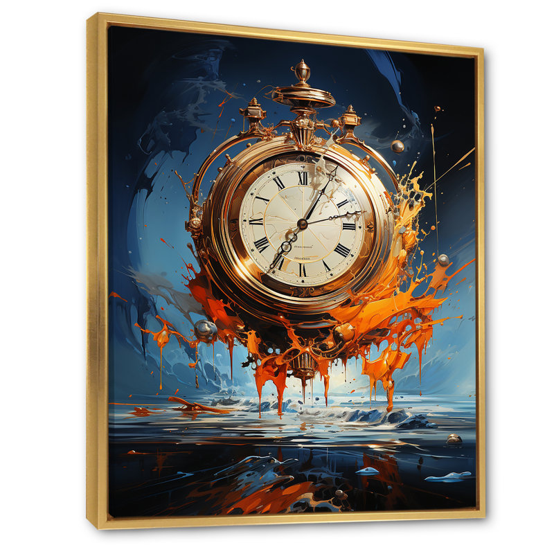 Impression sur toile de Maiwen, H 44 po x l 34 po x P 1,5 po, Cadre flottant doré