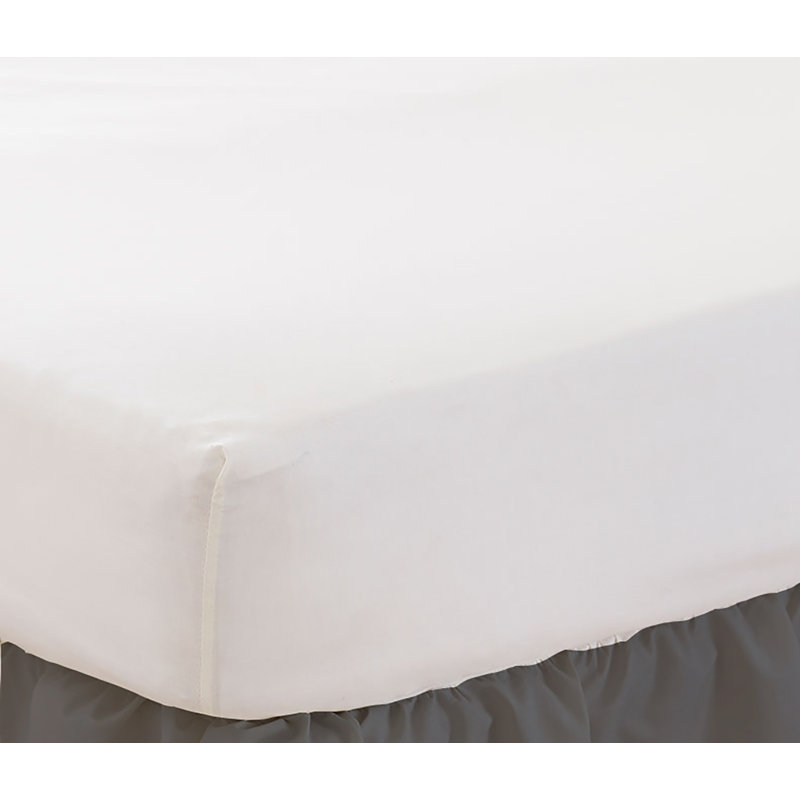 Percale Fitted Sheet, Double (4'6)