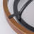 Pershing 1-Light Walnut Wood LED Semi-Flush Mount