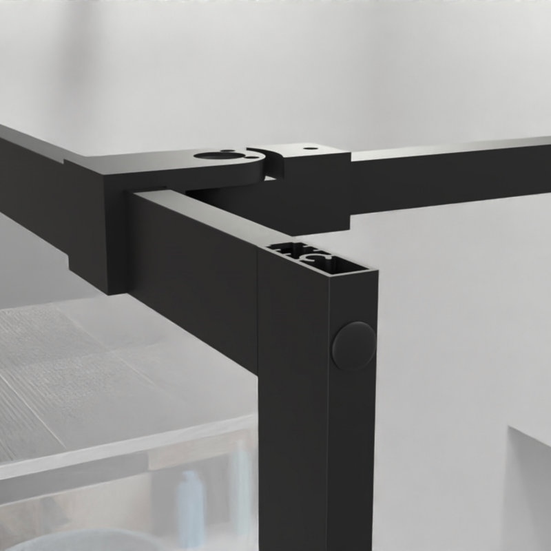 Porte de douche 34 po x 72 po avec finition noire
