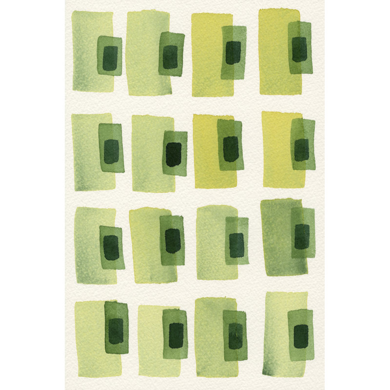 Olive Stack I - Wrapped Canvas Painting, 91cm H x 61cm W x 3.8cm D
