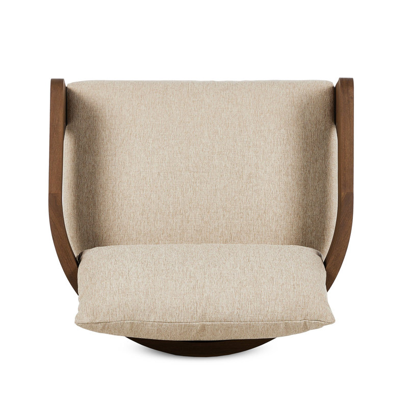 Chapman Outdoor Teak Lounge Chair, Beige