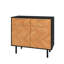 Armoire d'appoint Mid-Century moderne à 3 portes avec 4 tablettes Liam Liam-1948290967