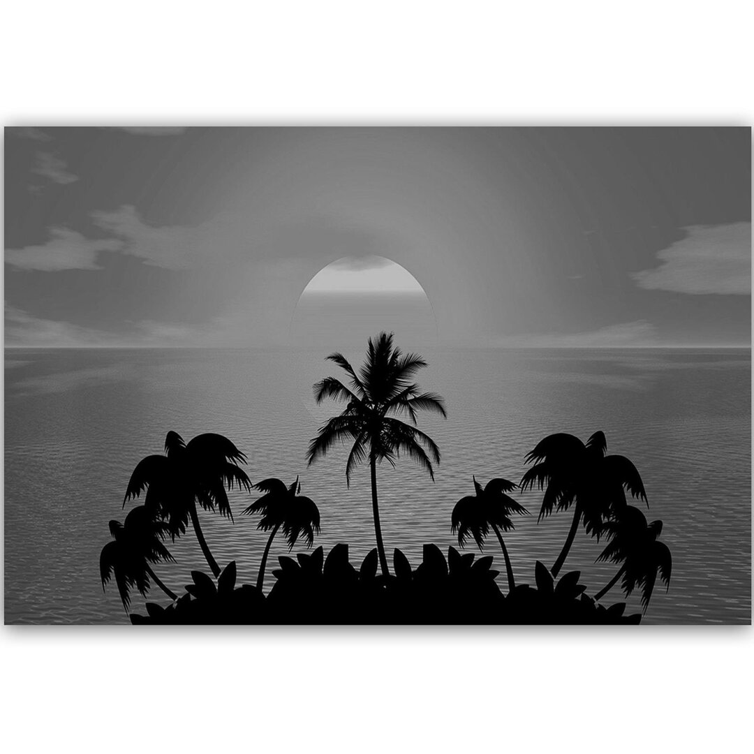 Leinwandbild Sunset with Palms 2