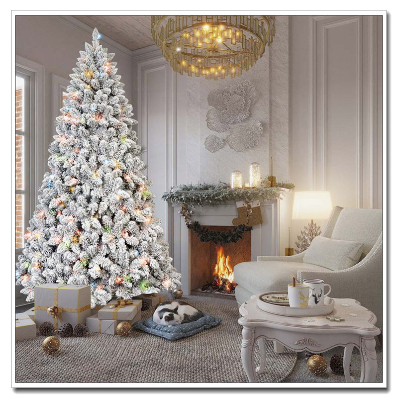 Arbre de Noël 7 pi avec lumières