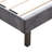 Velvet Button Queen Bed - Solid Wood Slat Foundation Charcoal Gray Platform With Detail And Dependable Base-2052283240
