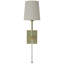 Julie Neill Lucia 21" Cordless Sconce with Linen Shade-2105074079
