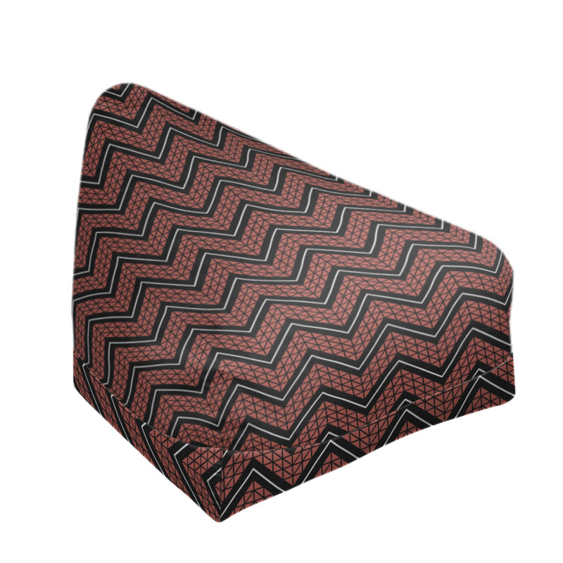Housse de sac à billes à chevrons à la main classic, H 27 po x L 30 po x P 25 po, Bourre en polyester, Rouge pâle