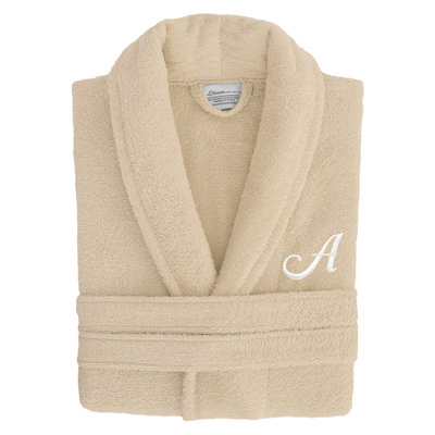  Turkish Cotton Terry Cloth Mid-Calf Bathrobe with Pockets