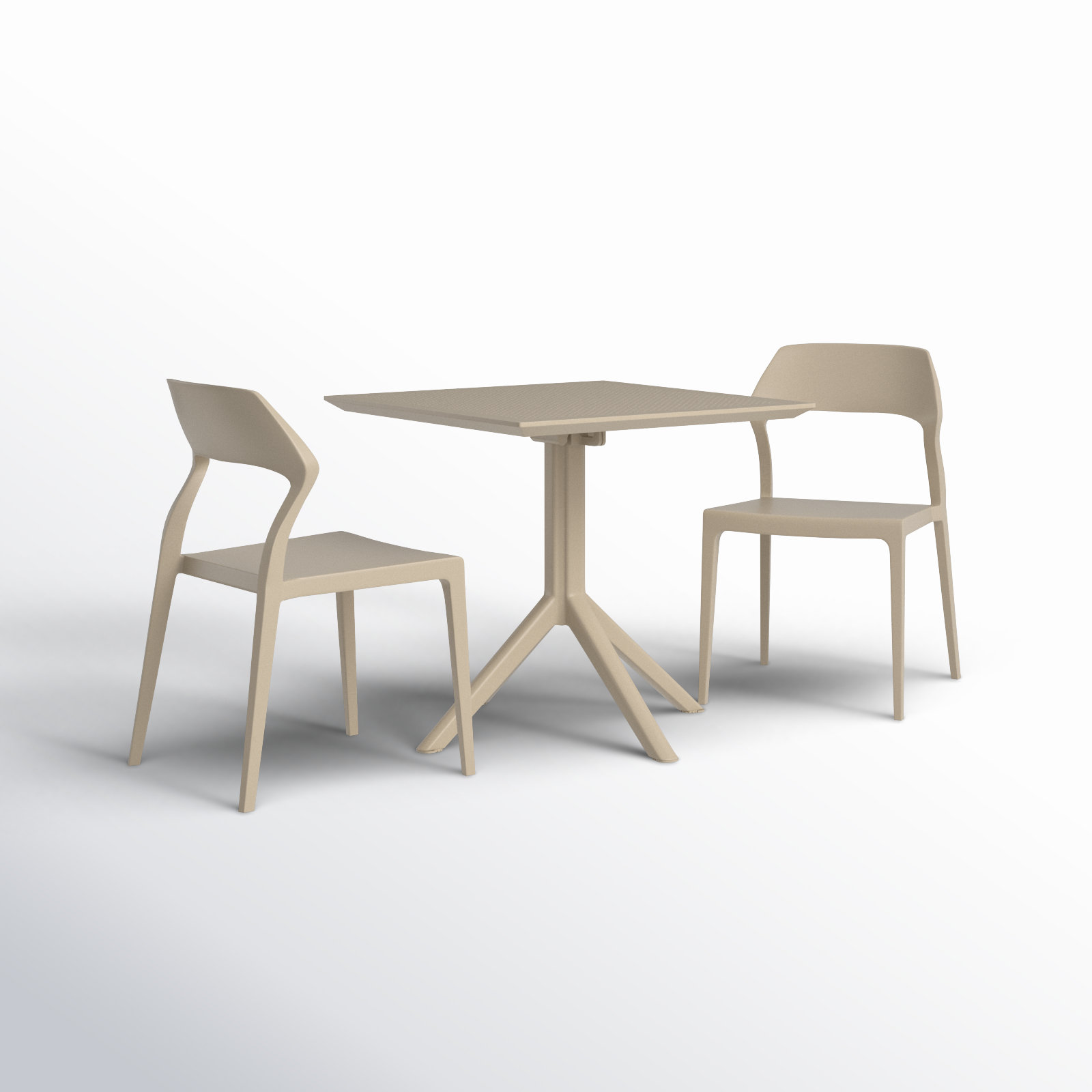 Farrah 32" Patio Bistro Set, Taupe