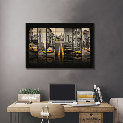 «Seven of 7 NYC B&W III» par Philippe Hugonnard - impression sur bois sans cadre