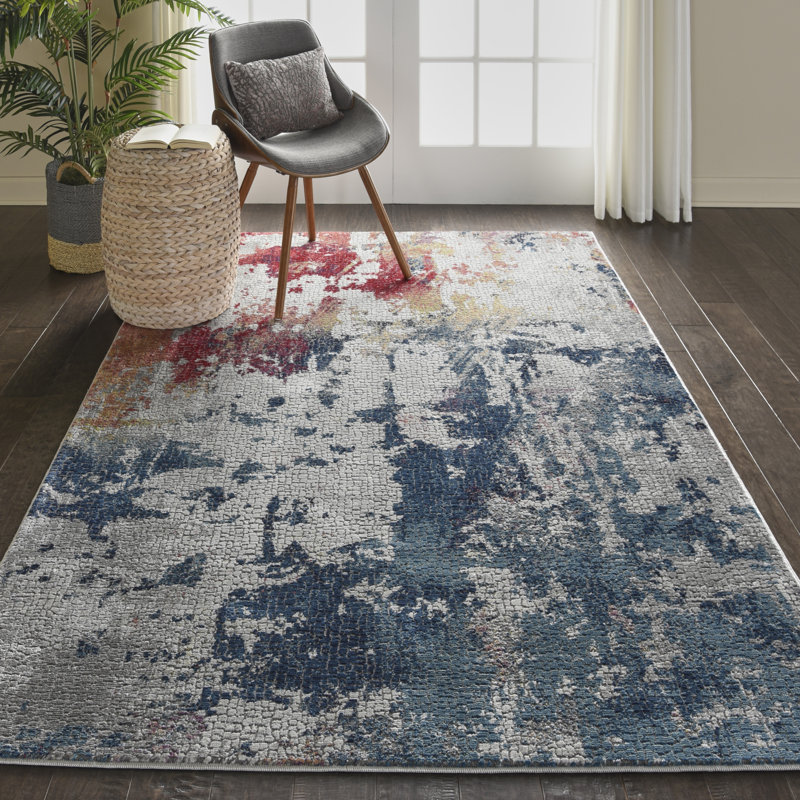 Abstract Indoor Rug, Rectangle 5'3" x 7'6"