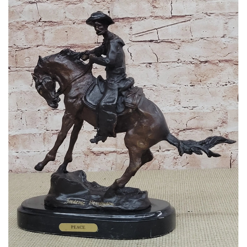 Sculpture toulon Frederic Remington Western Cowboy