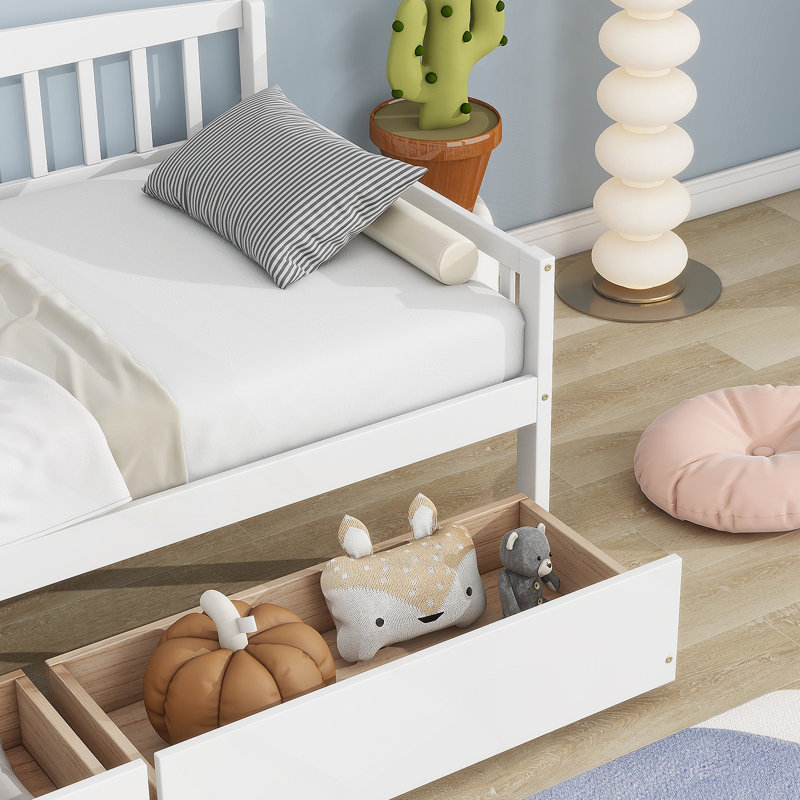 White Twin Bed, White