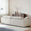Causeuse-coussin modulaire en chenille crème et blanc-129020780
