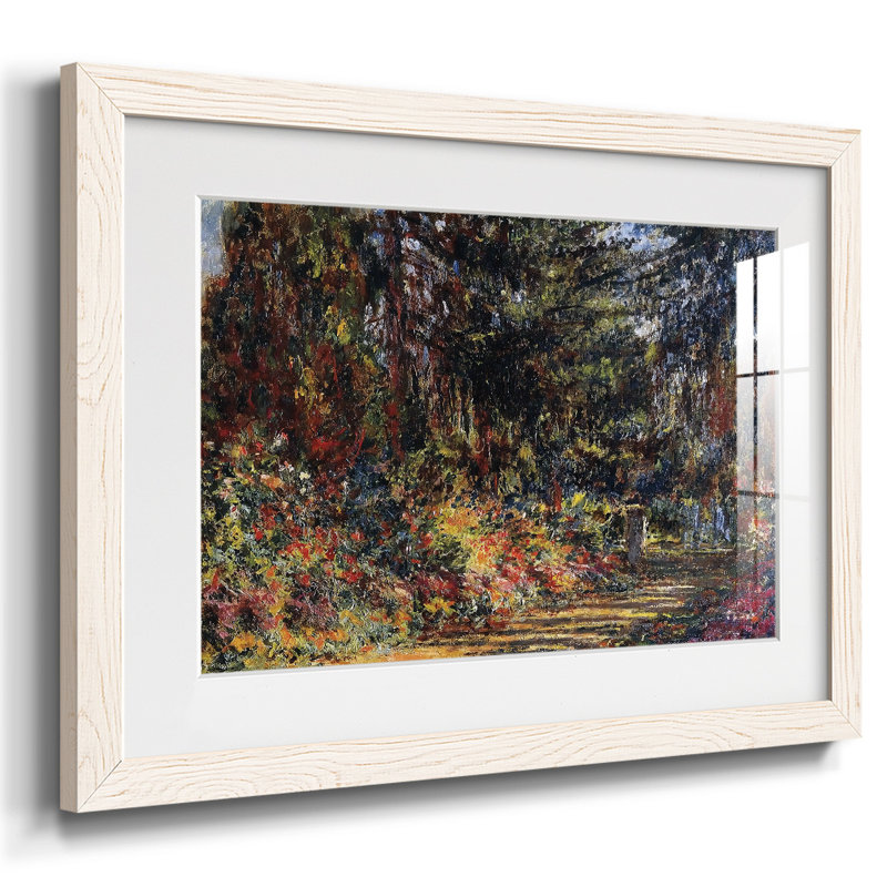 Chemin à Giverny, 1902, H 14 po x l 20 po x P 1,5 po, Blanc