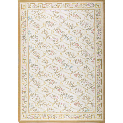 Wool Floral Area Rug