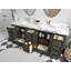 Meuble-lavabo double avec plateau Charlotte 84-95023000