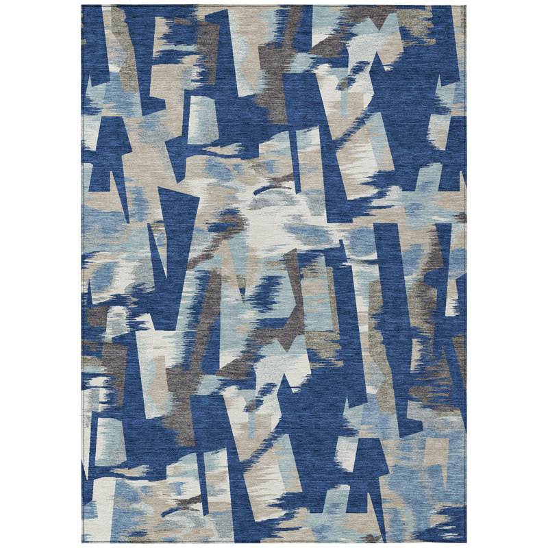Machine Washable Indoor/Outdoor Chantille ACN2837 Modern Rug, Baltic, 10' x 14'