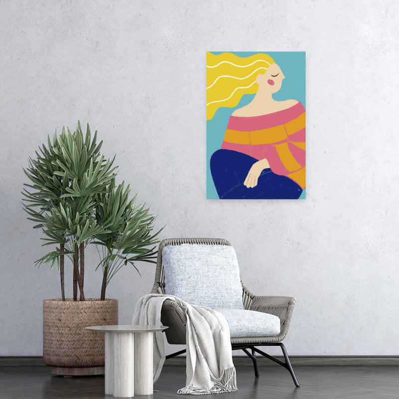 Art contemporain contemporain abstrait, H 24 po x l 16 po