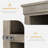 68.7" Tall 5-Shelf Bookcase with Storage Cabinet, Wooden Bookshelf with Doors,  Display Cabinet for Living Room, Bedroom, Office-1305199911-1305199904