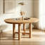 Kelford ovale extensible avec rallonge amovible et pieds en bois-1025533926
