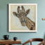 Girafe à motifs - peinture sur toile encadrée-1746009378-1746009405