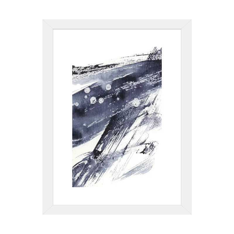 "Directivité I" par Ethan Harper, reproduction d’art, H 24 po x l 16 po x P 1 po, Papier encadré blanc, Blanc