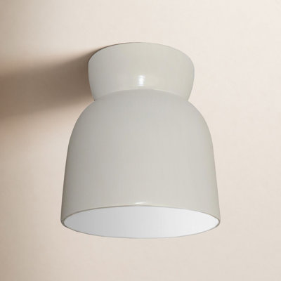 Ceramic Bell Outdoor Flush Mount