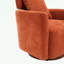 Fauteuil demi-tonneau pivotant en chenille-813798799