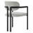 Elio Barrel Fabric And Metal Dining Chair-109758055