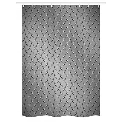 Geometric Shower Curtain with Hooks Included