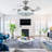 Karlynn 42'' Invisible Smart Ceiling Fan with LED Lights,Music