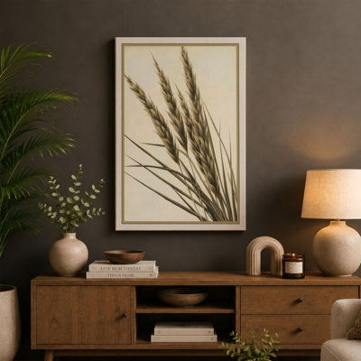 Grain Study Botanical - Wrapped Canvas