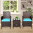 3 Piece Rattan Seating Group with Cushions-2139901432