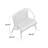 Kemah Aluminum Outdoor Bench-22484633