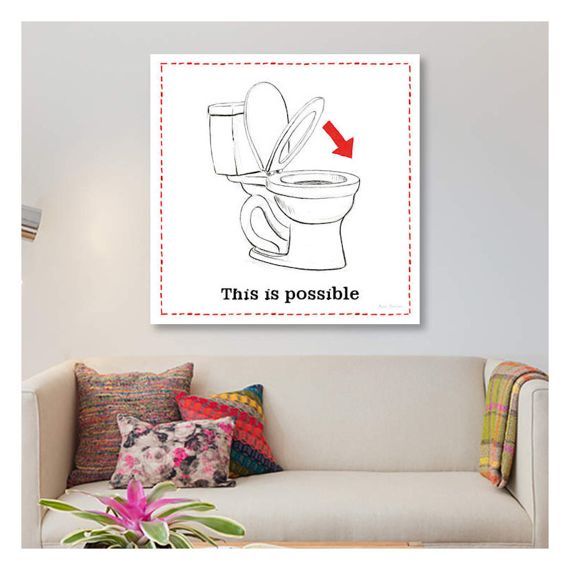 « home improvement vi », impression sur toile, H 26 po x l 26 po x P 1,5 po