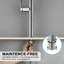 Single Handle Pull Down Sprayer Kitchen Faucet with 360° Spout Swivel in Brushed Nickel