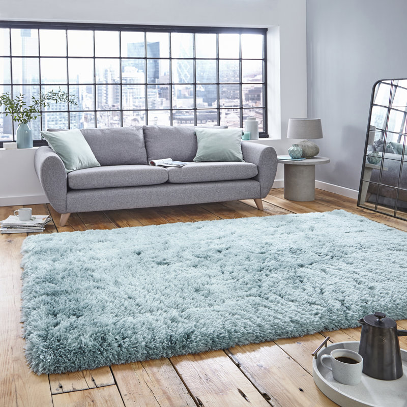 Solid Colour Hand Woven Area Rug, Rectangle 60 x 120cm