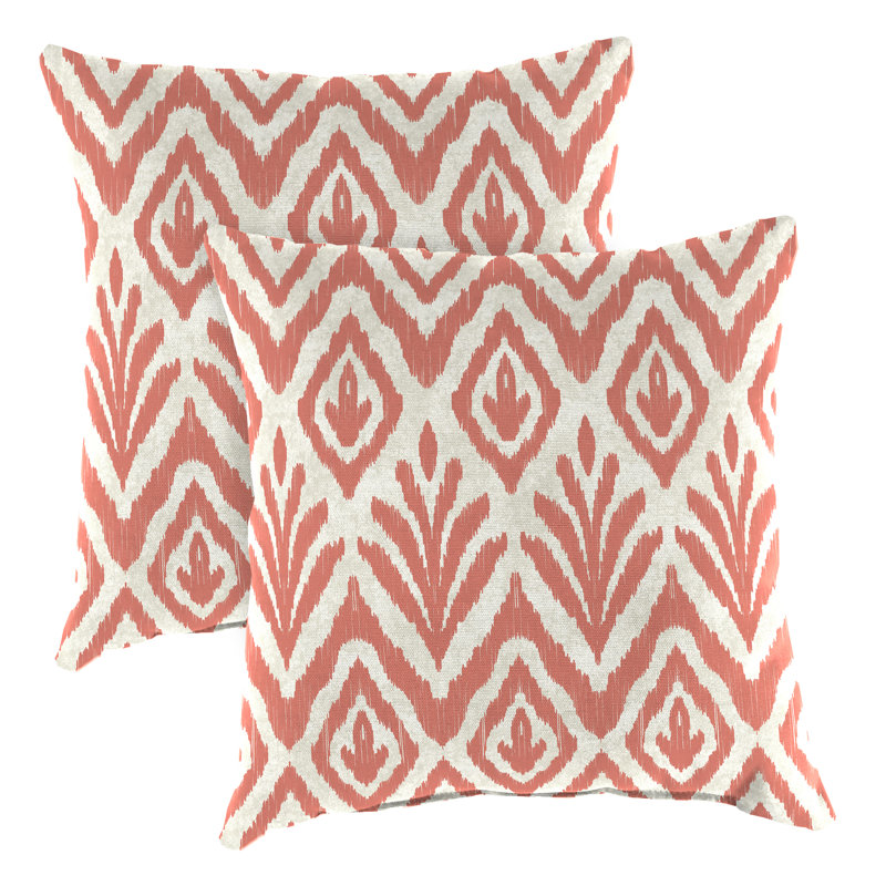 16" x 16" Outdoor Throw Pillow (Set of 2), Tinker Suntan