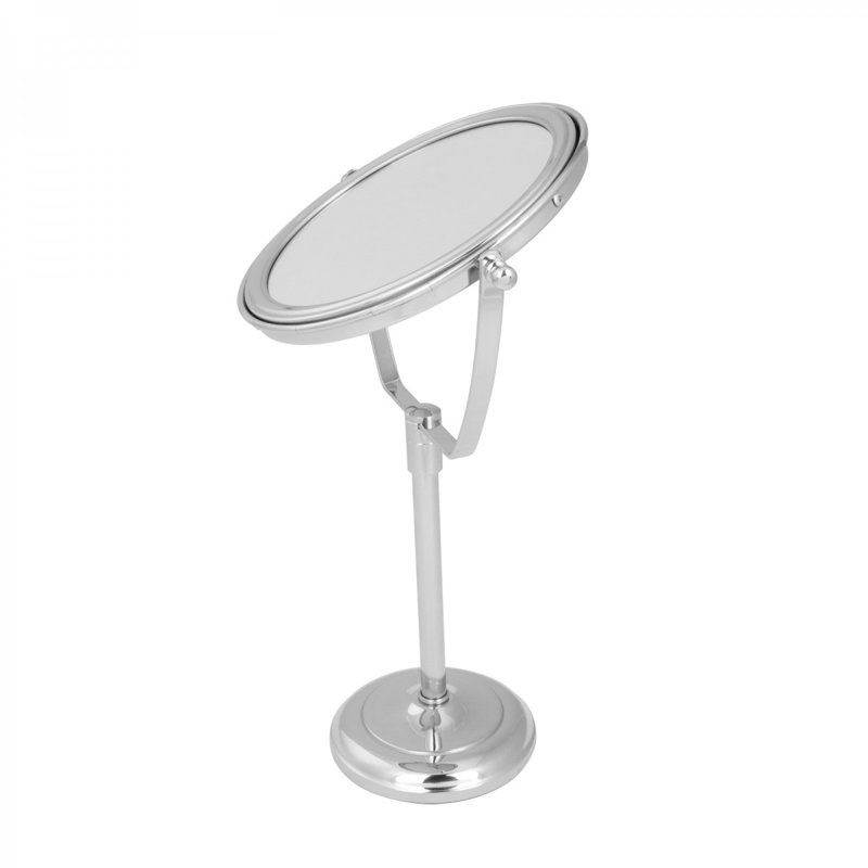Chrome Plated Brass Double-Sided Vanity Mirror
