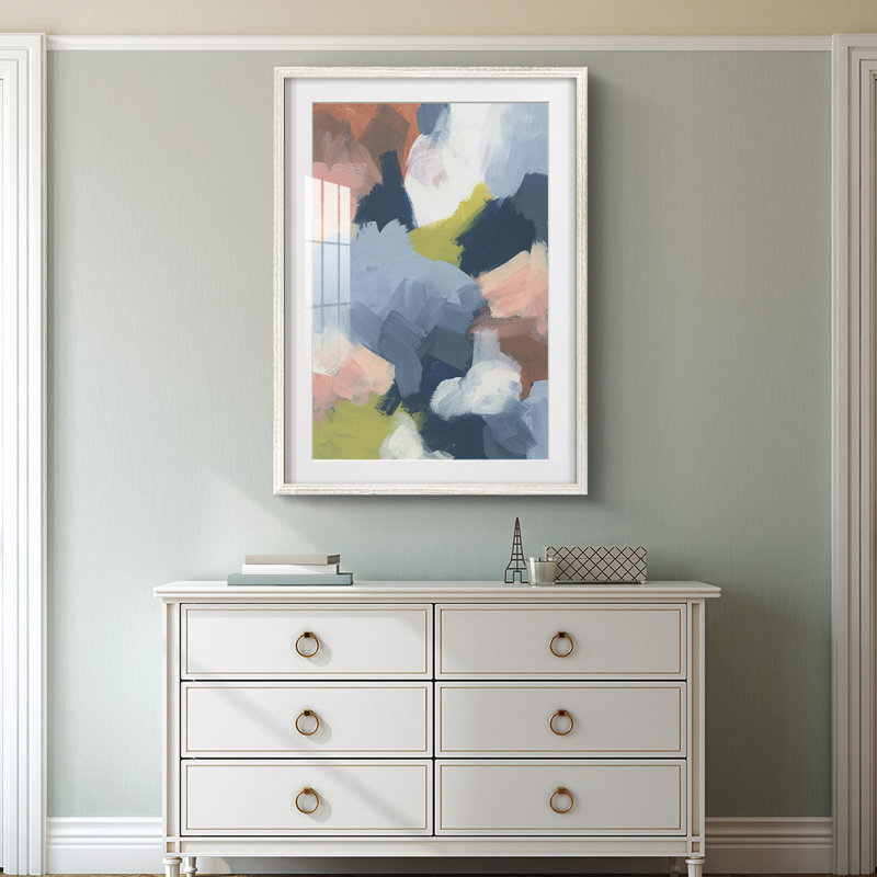 Soft Indigo Atmosphere I -Framed Print