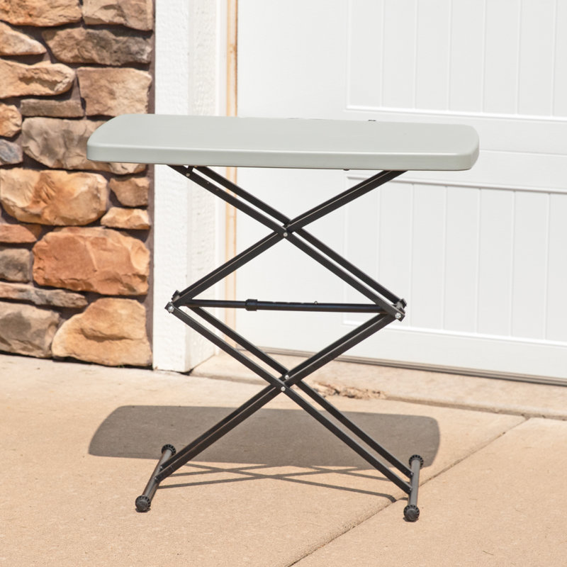 Rectangular Patio Table with Adjustable Legs